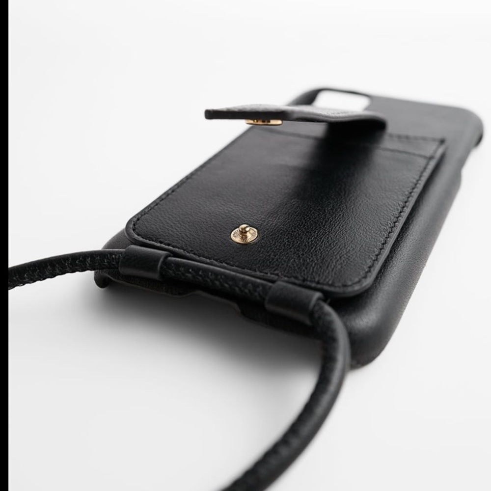 Zara Leather IPhone Strap Case 📱